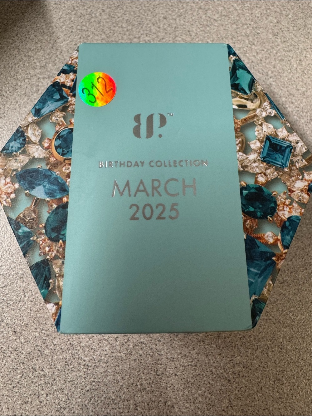 March 2025 Birthstone Jewelry Box - Teal
